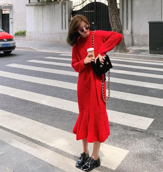casual dresses coigarsam women dress autumn 2021 office lady vintage ruffles long sleeve loose solid o-neck high waist v-neck red, Black;gray
casual dresses coigarsam women dress autumn 2021 office lady vintage ruffles long sleeve loose solid o-neck high waist v-neck red, Black;gray