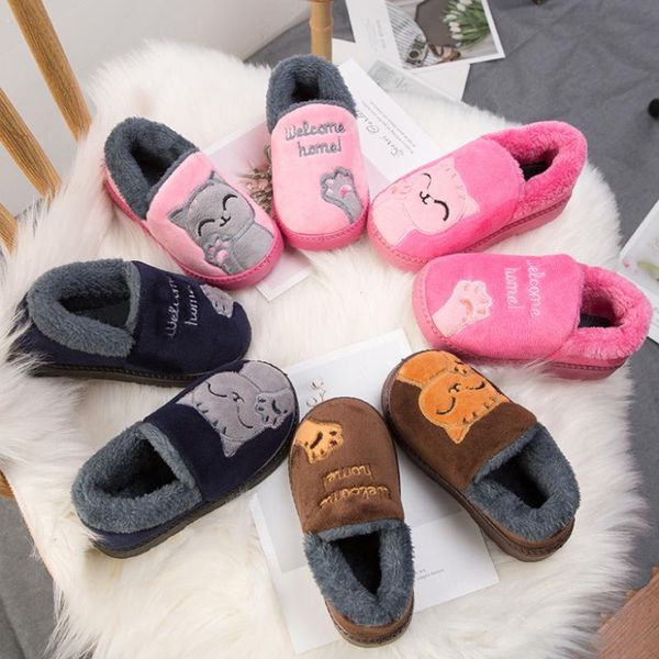 slipper children' slippers cartoon winter warm non-slip kids baby boys girls chinelo home indoor soft fur cotton shoes, Black;grey
slipper children' slippers cartoon winter warm non-slip kids baby boys girls chinelo home indoor soft fur cotton shoes, Black;grey