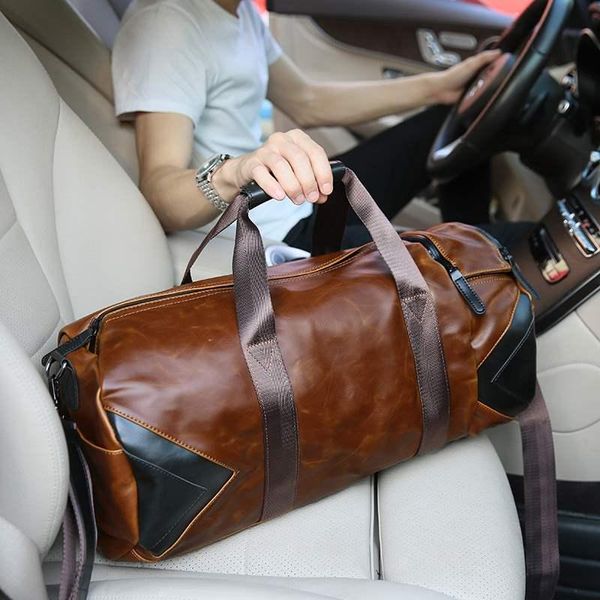 duffel bags stylish vintage barrel-shaped men's travel large excellent crazy horse pu leather totes men business luggage bag
duffel bags stylish vintage barrel-shaped men's travel large excellent crazy horse pu leather totes men business luggage bag