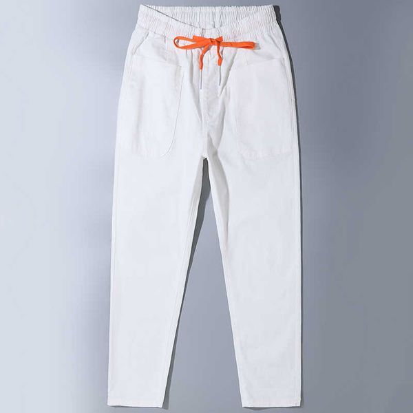 2021 brand new young men's pure color loose casual pants stretch sports pants fashion trend harlan calf denim cropped trousers x0621, Blue
2021 brand new young men's pure color loose casual pants stretch sports pants fashion trend harlan calf denim cropped trousers x0621, Blue