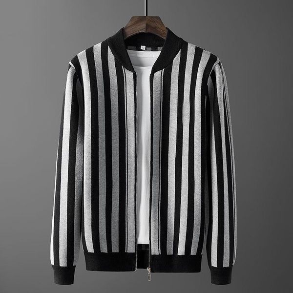 men's sweaters knitted cardigan 2021 in autumn and winter korean slim trend thickened fashion sweater casual coat men, White;black
men's sweaters knitted cardigan 2021 in autumn and winter korean slim trend thickened fashion sweater casual coat men, White;black