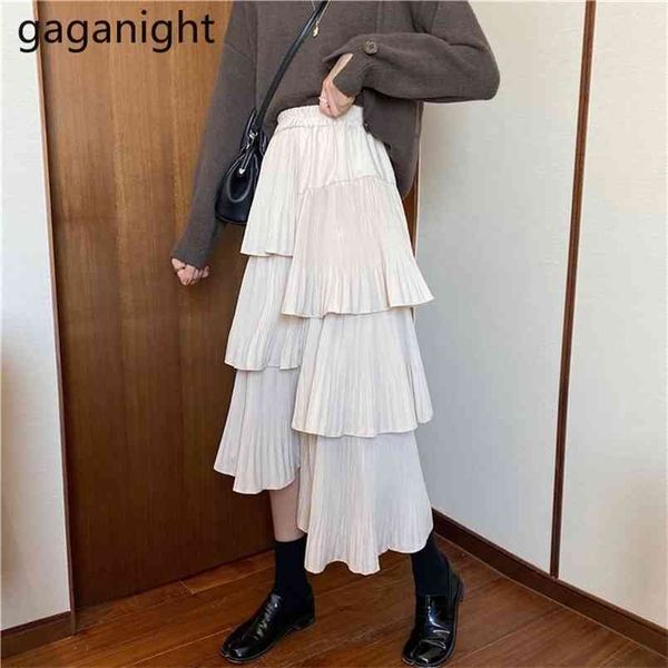 women cake long skirt fashion solid layer ruffles irregular high waist patchwork skirts korean girls faldas chic 210601, Black
women cake long skirt fashion solid layer ruffles irregular high waist patchwork skirts korean girls faldas chic 210601, Black