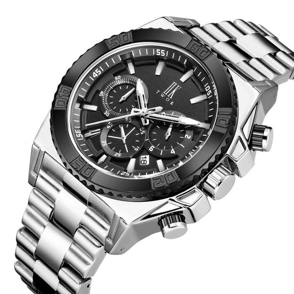 straight iik watch quartz three eye six pin stainless steel waterproof non mechanical, Slivery;brown
straight iik watch quartz three eye six pin stainless steel waterproof non mechanical, Slivery;brown