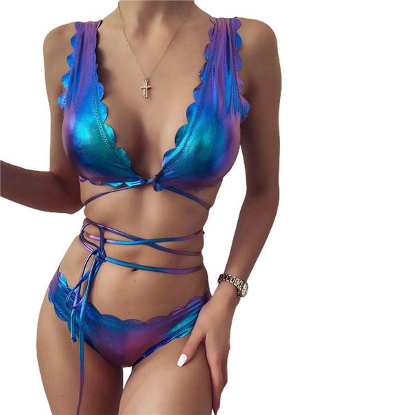 bright gradient color bikini set women triangle two pieces swimwear 2021 girl plain beach bathing suit swimsuits women's, White;black
bright gradient color bikini set women triangle two pieces swimwear 2021 girl plain beach bathing suit swimsuits women's, White;black
