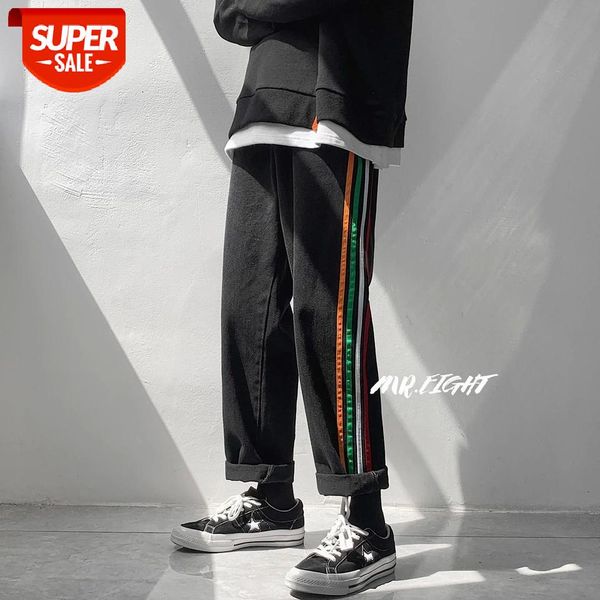 2020 men's ribbon decorate loose straight casual pants baggy homme classic cargo pocket jeans black/blue biker denim trousers #z97q
2020 men's ribbon decorate loose straight casual pants baggy homme classic cargo pocket jeans black/blue biker denim trousers #z97q
