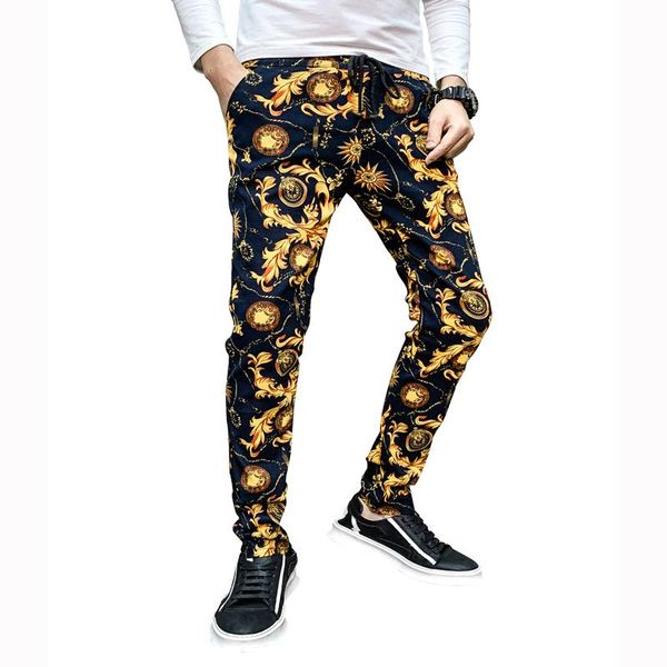 the season 2021 leisure flower-pants men's cotton slim fashion pants brand clothing plus m-5xl, Black
the season 2021 leisure flower-pants men's cotton slim fashion pants brand clothing plus m-5xl, Black