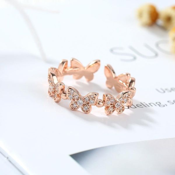 luxury bride white zircon engagement ring trendy female crystal butterfly rose gold silver color wedding rings for women, Slivery;golden
luxury bride white zircon engagement ring trendy female crystal butterfly rose gold silver color wedding rings for women, Slivery;golden