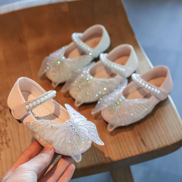 girls leather shoes casual children glitter kids soft sole butterfly knot pearl pattern for flat, Black;grey
girls leather shoes casual children glitter kids soft sole butterfly knot pearl pattern for flat, Black;grey