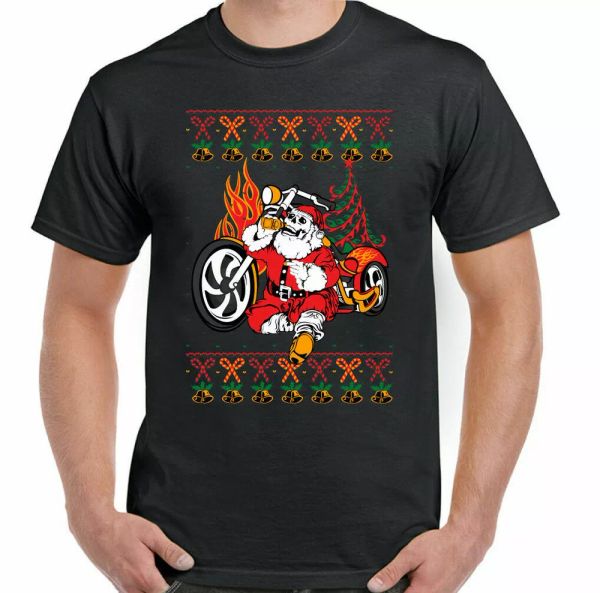skull biker santa t-shirt d2 mens funny christmas motorcycle indian, White;black
skull biker santa t-shirt d2 mens funny christmas motorcycle indian, White;black