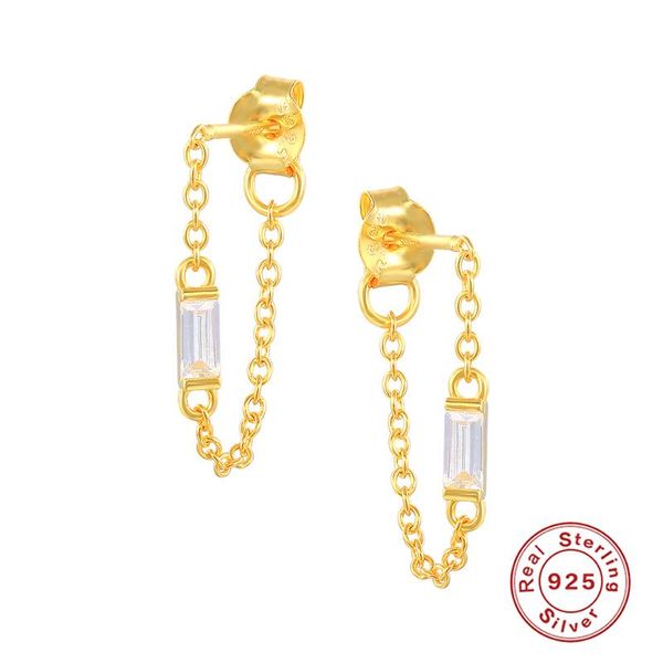 stud aide 925 sterling silver single zircon chain tassel earrings for women cartilage ear studs luxury jewels piercing pendiente, Golden;silver
stud aide 925 sterling silver single zircon chain tassel earrings for women cartilage ear studs luxury jewels piercing pendiente, Golden;silver