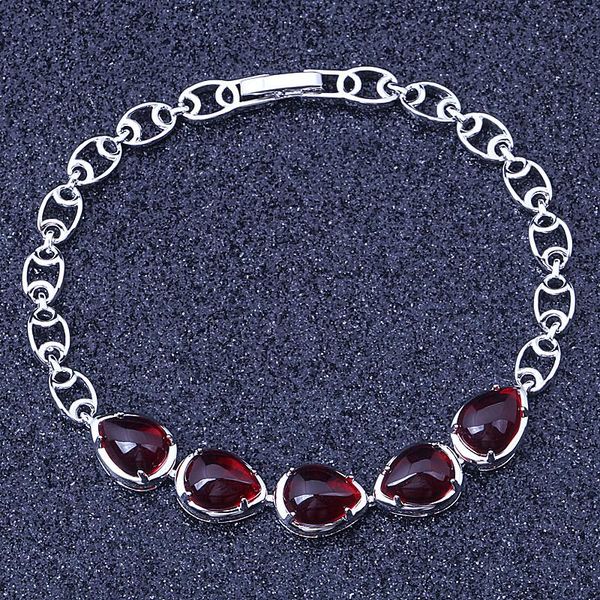 classy imtiation red white crystal silver plated overlay link chain bracelet jewelry bag s031 link,, Black
classy imtiation red white crystal silver plated overlay link chain bracelet jewelry bag s031 link,, Black