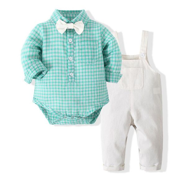 clothing sets kimocat baby boy gentleman suit, spring plaid long-sleeved jumpsuit shirt + bow tie white bib 3-pce set 6 months-3 years
clothing sets kimocat baby boy gentleman suit, spring plaid long-sleeved jumpsuit shirt + bow tie white bib 3-pce set 6 months-3 years