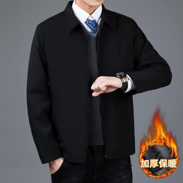 spring and autumn men's thin jacket business casual solid color stand collar jackets, Black;brown
spring and autumn men's thin jacket business casual solid color stand collar jackets, Black;brown