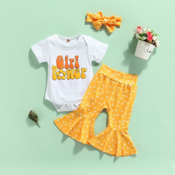 clothing sets focusnorm 3pcs born baby girls clothes letter printed romper flowers elastic flare pants headband 0-24m, White
clothing sets focusnorm 3pcs born baby girls clothes letter printed romper flowers elastic flare pants headband 0-24m, White