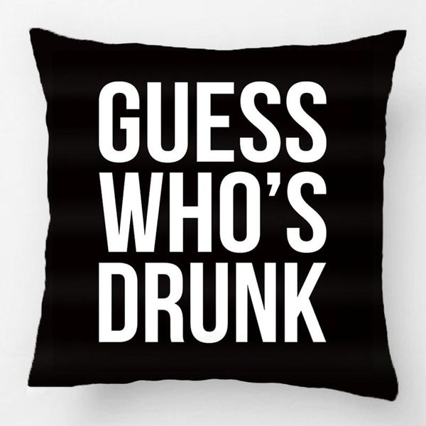 guess who's drunk funny quote wedding decorative cushion cover pillow case customize gift by lvsure for car sofa seat pillowcase cushio
guess who's drunk funny quote wedding decorative cushion cover pillow case customize gift by lvsure for car sofa seat pillowcase cushio