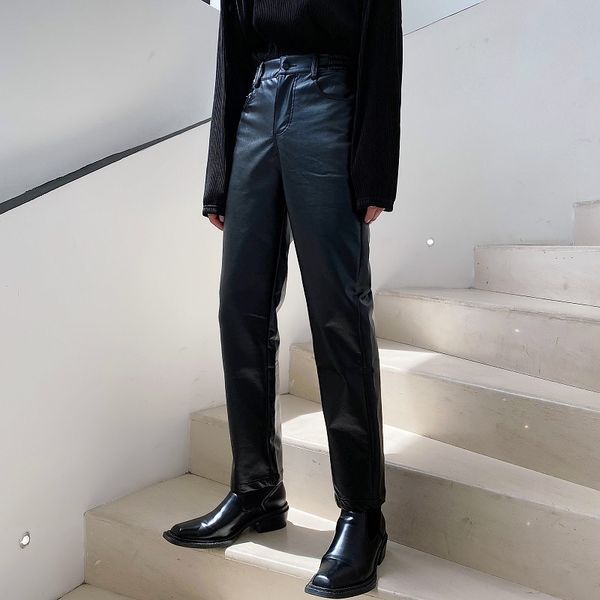pants fashionable the locomotive leather korean version slim quarter ruffian casual, Black
pants fashionable the locomotive leather korean version slim quarter ruffian casual, Black