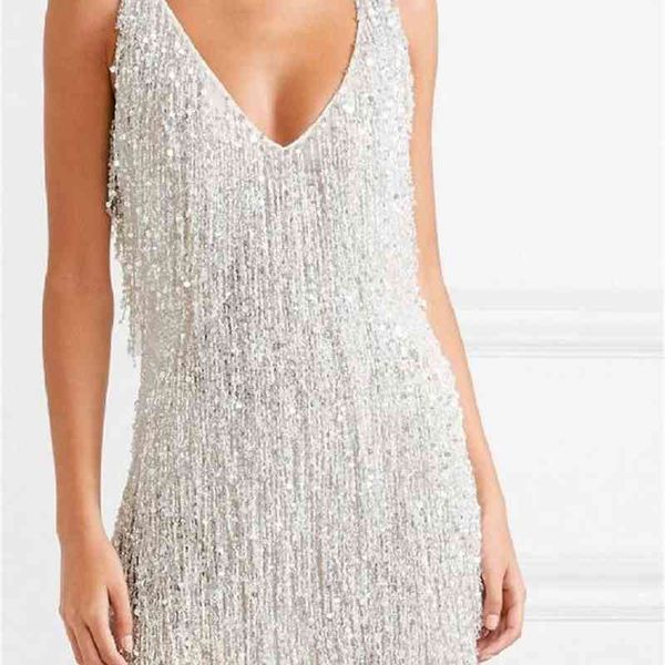 Casual Dresses Summer Women's V-neck Sleeveless Sweet Cute Short Tassels Shine Backless Night Club Party Dress Mujer Vestido 3232, Black;gray
Casual Dresses Summer Women's V-neck Sleeveless Sweet Cute Short Tassels Shine Backless Night Club Party Dress Mujer Vestido 3232, Black;gray