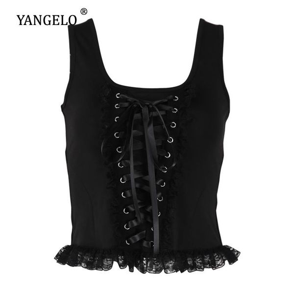 women's tanks & camis yangelo gothic bandage zipper vest women short camisole square neck knitting lace girls slim fashion tank 20, White
women's tanks & camis yangelo gothic bandage zipper vest women short camisole square neck knitting lace girls slim fashion tank 20, White