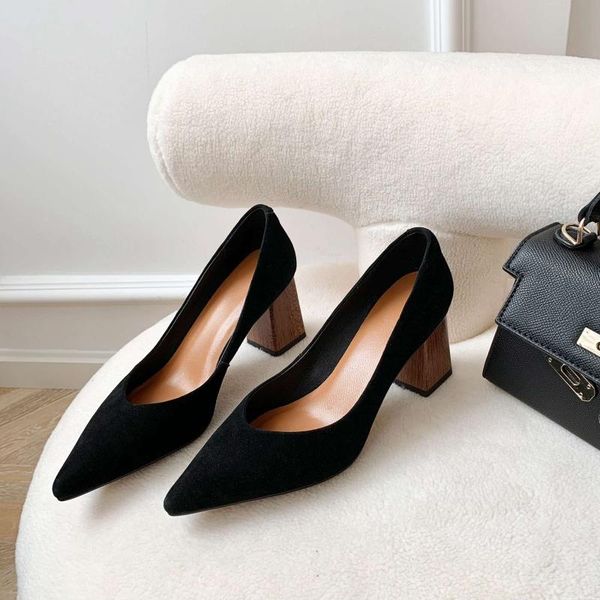 full grain leather pointed toe high heels brand shoes simple style classic colors beauty lady party women pumps l02 dress, Black
full grain leather pointed toe high heels brand shoes simple style classic colors beauty lady party women pumps l02 dress, Black