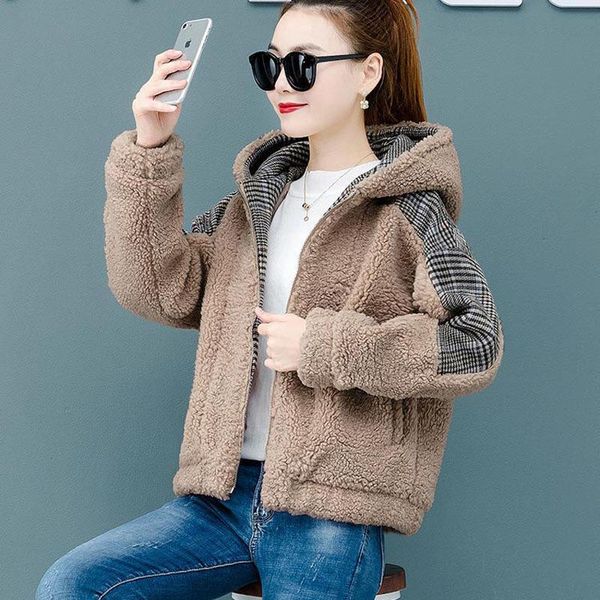 women's fur & faux parkas plus size short coats 2021 winter cashmere prints splicing hooded skinny keep warm jackets woman, Black
women's fur & faux parkas plus size short coats 2021 winter cashmere prints splicing hooded skinny keep warm jackets woman, Black