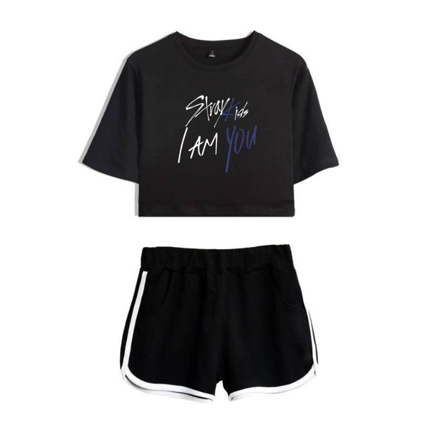 women's tracksuits gym clothing stray kids i am you fashion summer shorts and t-shirts women two piece sets cool crop soft cloth, Gray
women's tracksuits gym clothing stray kids i am you fashion summer shorts and t-shirts women two piece sets cool crop soft cloth, Gray