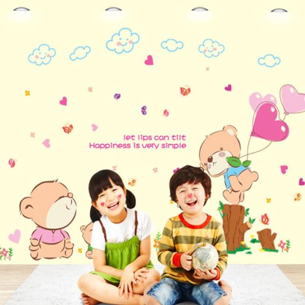 lovely bears wall stickers friendly animals home decor for kids room love decals children diy art pvc mural
lovely bears wall stickers friendly animals home decor for kids room love decals children diy art pvc mural