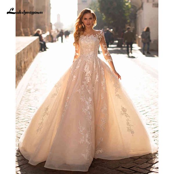 new romantic scoop neck lace up bride a-line wedding 2021 luxury long sleeve appliques sweep train tulle vintage bridal gown k1xg, White
new romantic scoop neck lace up bride a-line wedding 2021 luxury long sleeve appliques sweep train tulle vintage bridal gown k1xg, White