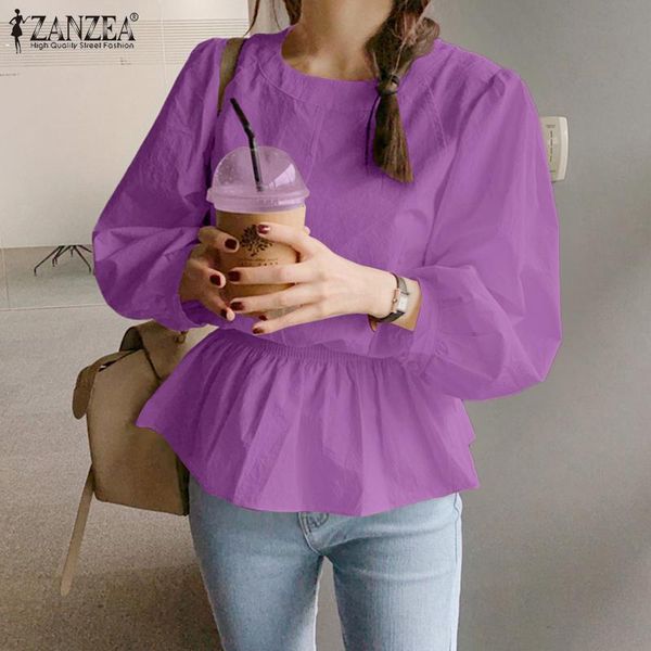 women's blouses & shirts office ol chemise stylish smocked solid blouse women casual retro full puff sleeve shirt o neck tunic f, White
women's blouses & shirts office ol chemise stylish smocked solid blouse women casual retro full puff sleeve shirt o neck tunic f, White