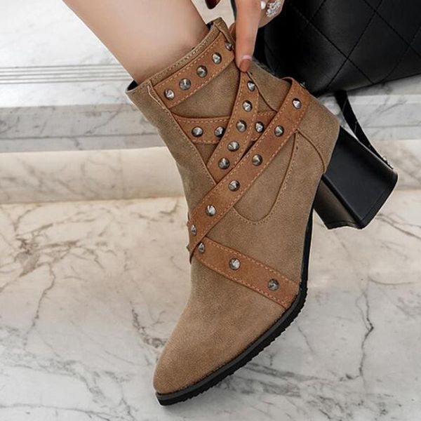 boots rivets faux leather booties buckle straps thick heel black ankle women studded decorated woman motorcycle sy602
boots rivets faux leather booties buckle straps thick heel black ankle women studded decorated woman motorcycle sy602