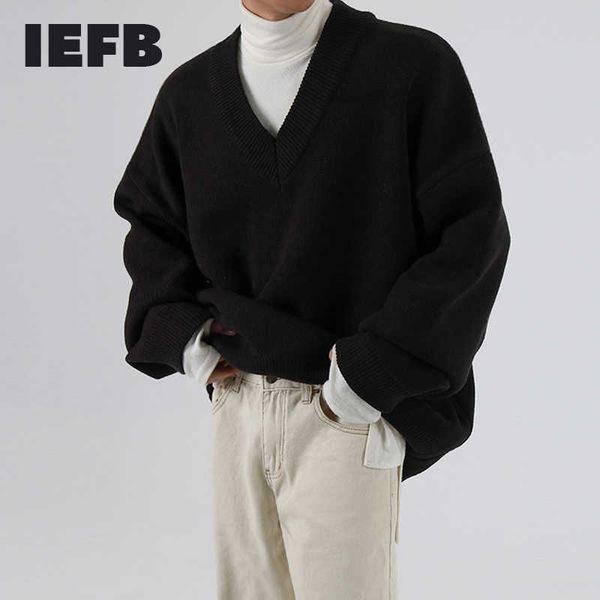 iefb /men's wear autumn winter v-neck sweater fashionable loose style knitted thickened vintage clothes male 9y3277 210909, White;black
iefb /men's wear autumn winter v-neck sweater fashionable loose style knitted thickened vintage clothes male 9y3277 210909, White;black