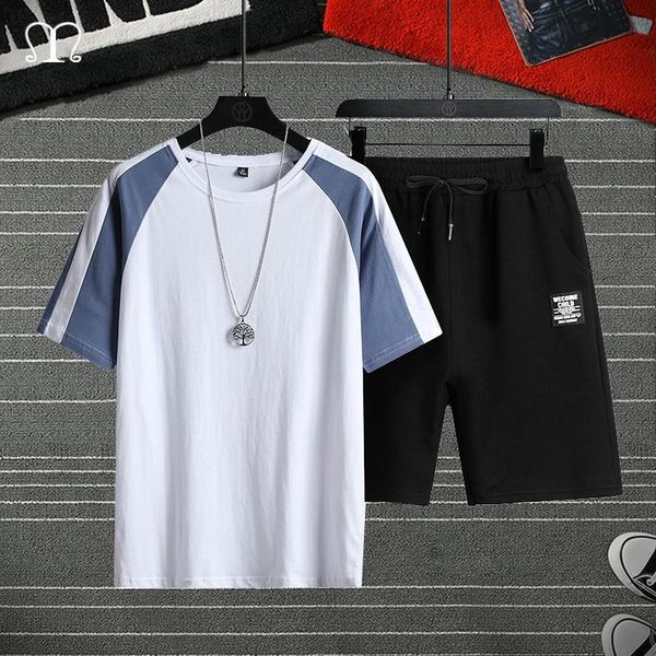 men's tracksuits patchwork hip hop casual sets 2021 korean style 2 piece clothes men streetwear fitness male tracksuit t shirts shorts, Gray
men's tracksuits patchwork hip hop casual sets 2021 korean style 2 piece clothes men streetwear fitness male tracksuit t shirts shorts, Gray