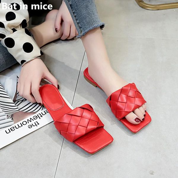 slippers 2021 brand weave leather women sandals open toe flats casual slides summer outdoor beach female flip flops, Black
slippers 2021 brand weave leather women sandals open toe flats casual slides summer outdoor beach female flip flops, Black