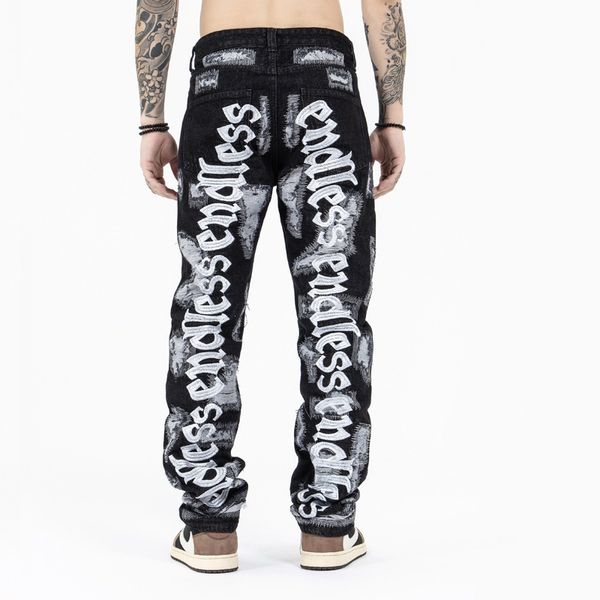 mens printing jeans designer hole hip hop casual stretch letter embroidery denim trousers fashion trend streetwear retro jean pencil pants, Blue
mens printing jeans designer hole hip hop casual stretch letter embroidery denim trousers fashion trend streetwear retro jean pencil pants, Blue