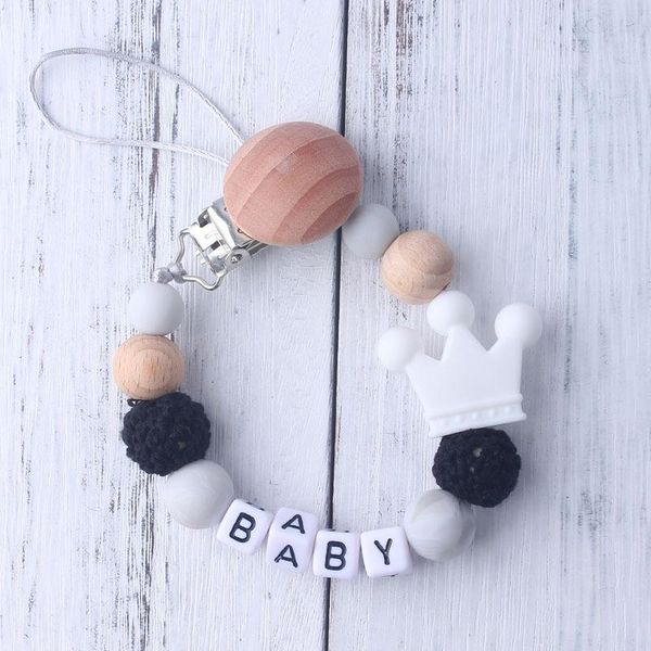 pacifiers# customizable silicone personalised name baby pacifier clips crochet beads crown chains holder shower gift
pacifiers# customizable silicone personalised name baby pacifier clips crochet beads crown chains holder shower gift