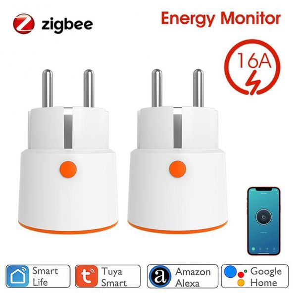 smart power plugs 16a zigbee / wifi plug socket with energy monitor eu multi tuya app control works alexa google assistant
smart power plugs 16a zigbee / wifi plug socket with energy monitor eu multi tuya app control works alexa google assistant