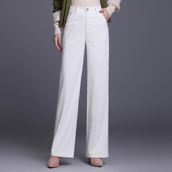 fashion winter women pants loose corduroy length high waist drape thicken trousers office lady straight-leg women's & capris, Black;white
fashion winter women pants loose corduroy length high waist drape thicken trousers office lady straight-leg women's & capris, Black;white