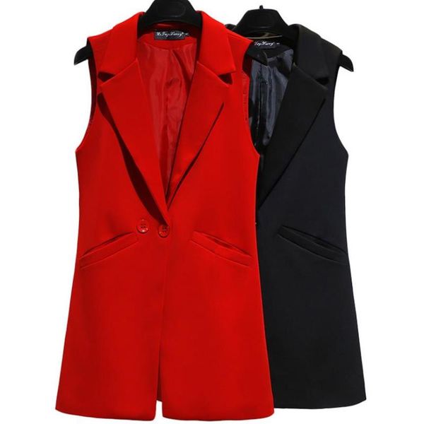 women's vests 2021 autumn sleeveless blazer women slim mid-long turn-down collar coat casual vest plus size 3xl, Black;white
women's vests 2021 autumn sleeveless blazer women slim mid-long turn-down collar coat casual vest plus size 3xl, Black;white