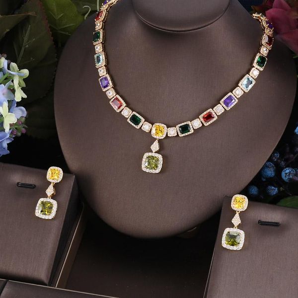 earrings & necklace jankelly nigeria 2pcs bridal zirconia jewelry sets for women party luxury dubai cz crystal wedding, Silver
earrings & necklace jankelly nigeria 2pcs bridal zirconia jewelry sets for women party luxury dubai cz crystal wedding, Silver