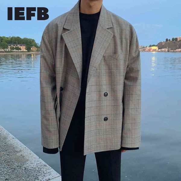 iefb men's wear spring lattice suit coat trend causal korean fashion clothes casual single breasted loose blazers 9y89502 210524, White;black
iefb men's wear spring lattice suit coat trend causal korean fashion clothes casual single breasted loose blazers 9y89502 210524, White;black