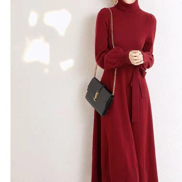 casual dresses 2021 women turtleneck long sleeve dress autumn winter elegant chic solid color knitted fashion sweater vestidos z757, Black;gray
casual dresses 2021 women turtleneck long sleeve dress autumn winter elegant chic solid color knitted fashion sweater vestidos z757, Black;gray
