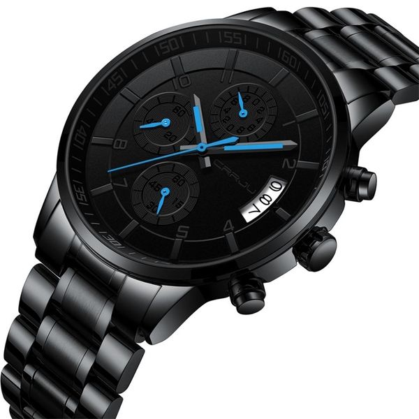 men's watches six-pin multifunctional chronograph wristwatches,stainsteel steel band waterproof watch crrju luxury brand 210608, Slivery;brown
men's watches six-pin multifunctional chronograph wristwatches,stainsteel steel band waterproof watch crrju luxury brand 210608, Slivery;brown