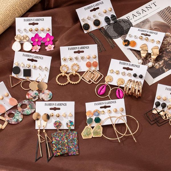 dangle & chandelier vintage tassel acrylic earrings for women bohemian set geometry drop earring 2021 brincos female fashion jewelry gift, Silver
dangle & chandelier vintage tassel acrylic earrings for women bohemian set geometry drop earring 2021 brincos female fashion jewelry gift, Silver