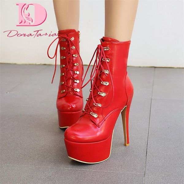 boots doratasia brand female high platform fashion thin heels ankle women 2021 party office shoes woman, Black
boots doratasia brand female high platform fashion thin heels ankle women 2021 party office shoes woman, Black