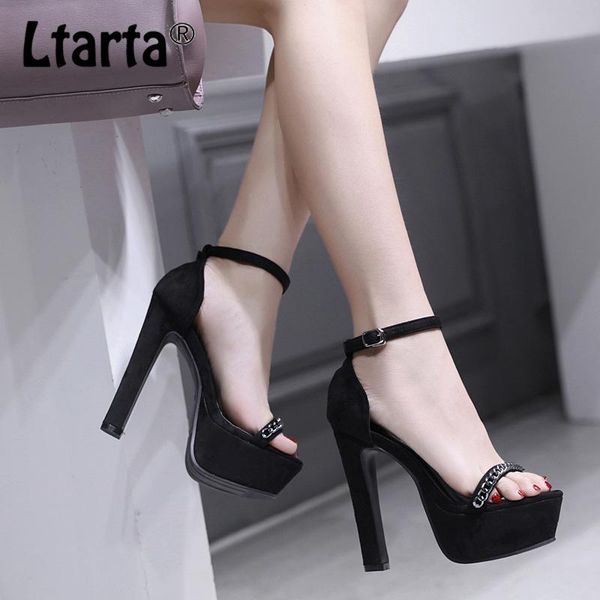summer women's sandals thick high-heeled waterproof chain open toe platfrom cwf, Black
summer women's sandals thick high-heeled waterproof chain open toe platfrom cwf, Black