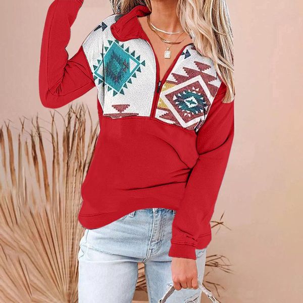 women's blouses & shirts womens sweatshirt printed long sleeve zipper collar pullover women clothing sudadera mujer 2021, White
women's blouses & shirts womens sweatshirt printed long sleeve zipper collar pullover women clothing sudadera mujer 2021, White