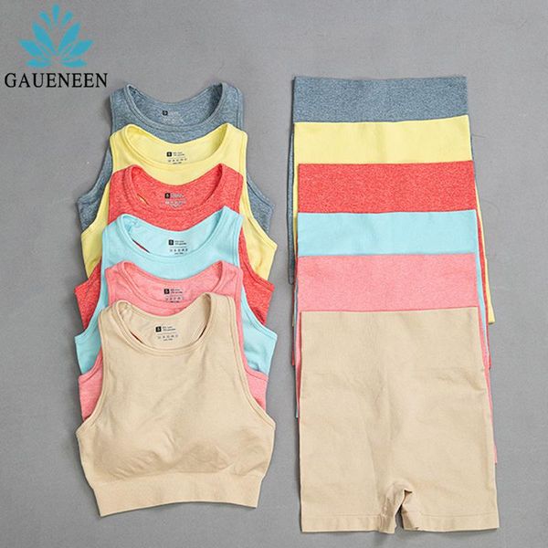 yoga outfit gaueneen summer women seamless set fitness clothing sports suits gym vest tank high waist shorts workout clothes sportswear 
yoga outfit gaueneen summer women seamless set fitness clothing sports suits gym vest tank high waist shorts workout clothes sportswear