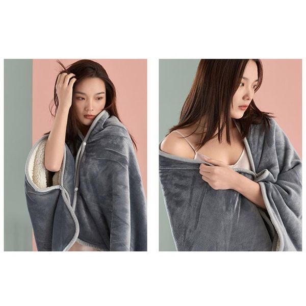 blankets double-layer blanket thickened cape shawl winter warm wrap throw rug for women gxma
blankets double-layer blanket thickened cape shawl winter warm wrap throw rug for women gxma