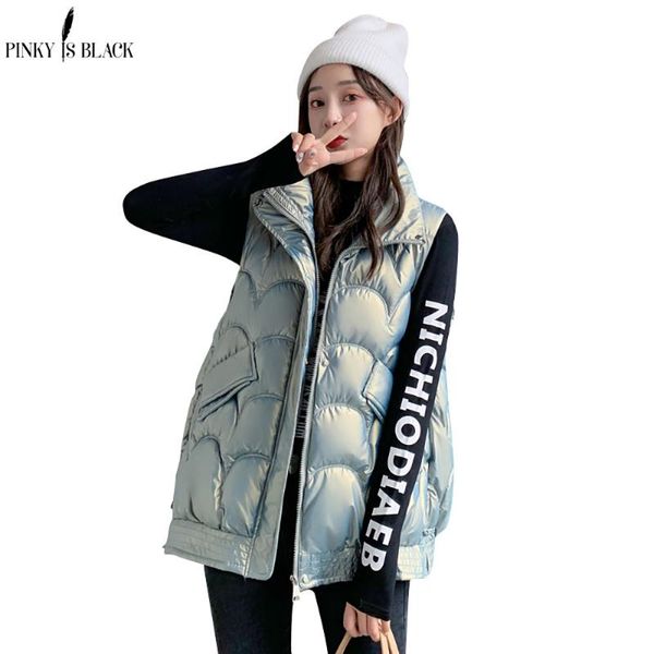 women's vests pinkyisblack fashion 2021 autumn winter short cotton vest women jacket glossy sleeveless coat warm ladies waistcoat, Black;white
women's vests pinkyisblack fashion 2021 autumn winter short cotton vest women jacket glossy sleeveless coat warm ladies waistcoat, Black;white