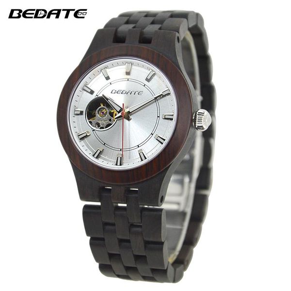 wristwatches luxurious mechanical wooden watch as gift watches for dad son waterproof clock to boy friend from bedate brand 138a, Slivery;brown
wristwatches luxurious mechanical wooden watch as gift watches for dad son waterproof clock to boy friend from bedate brand 138a, Slivery;brown