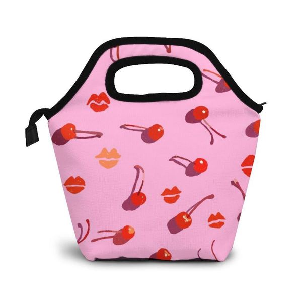 red juicy cherries and lips lunch bag lunch/ice bags portable insulated picnic box for women men organizer, Blue;pink
red juicy cherries and lips lunch bag lunch/ice bags portable insulated picnic box for women men organizer, Blue;pink